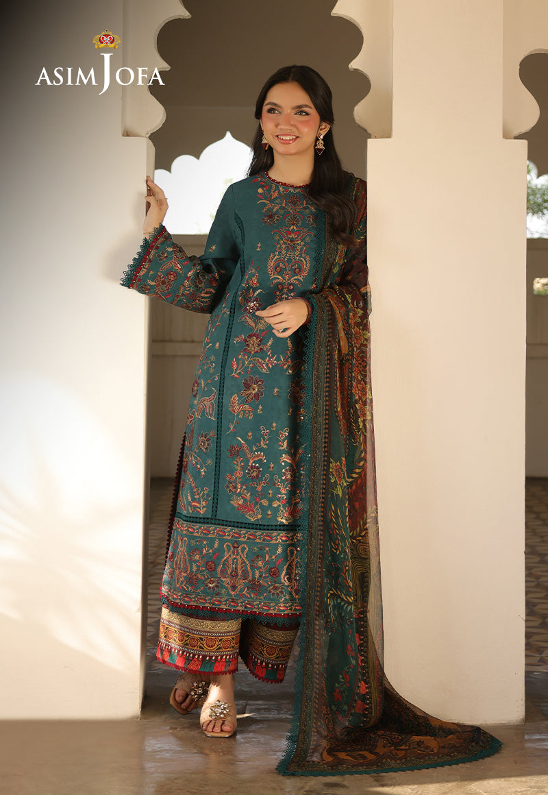 AJUBU-03 Embroidered Jacquard 3 Pcs