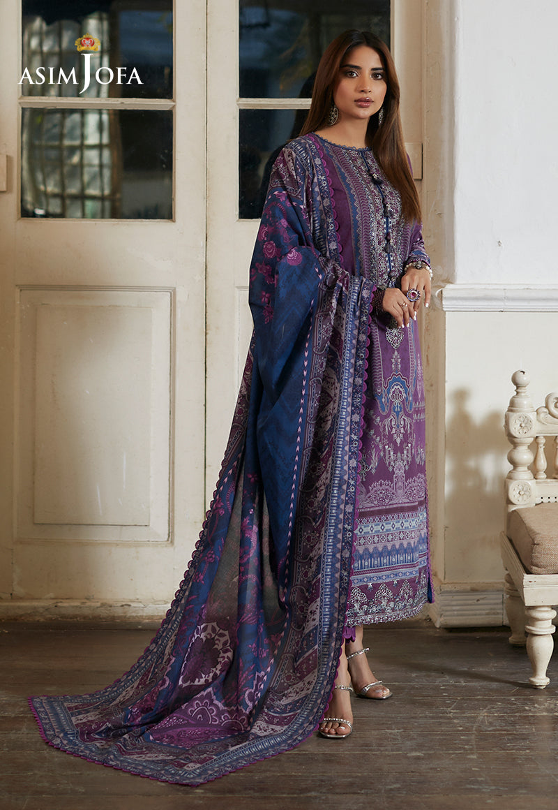 AJS-14 EMBROIDERED LAWN 2 PCS