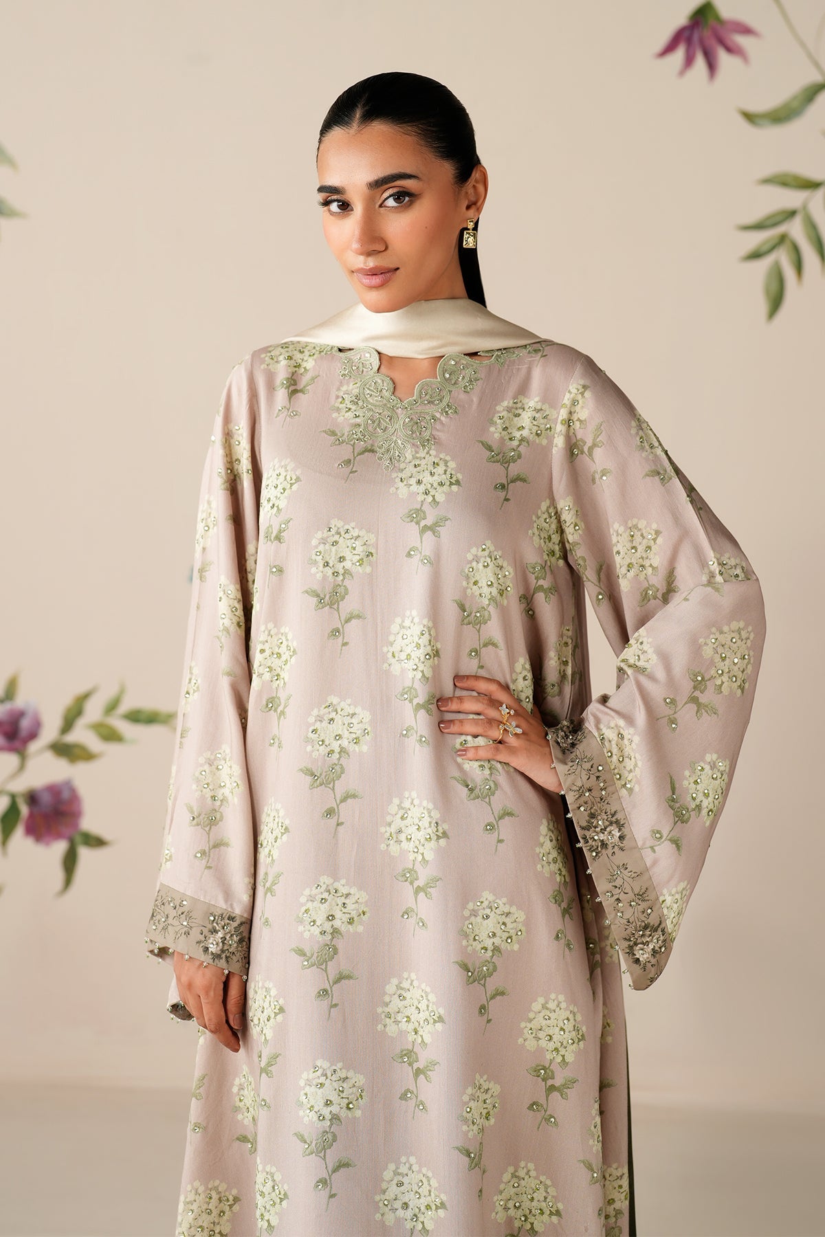 EMBROIDERED VISCOSE PR-1190