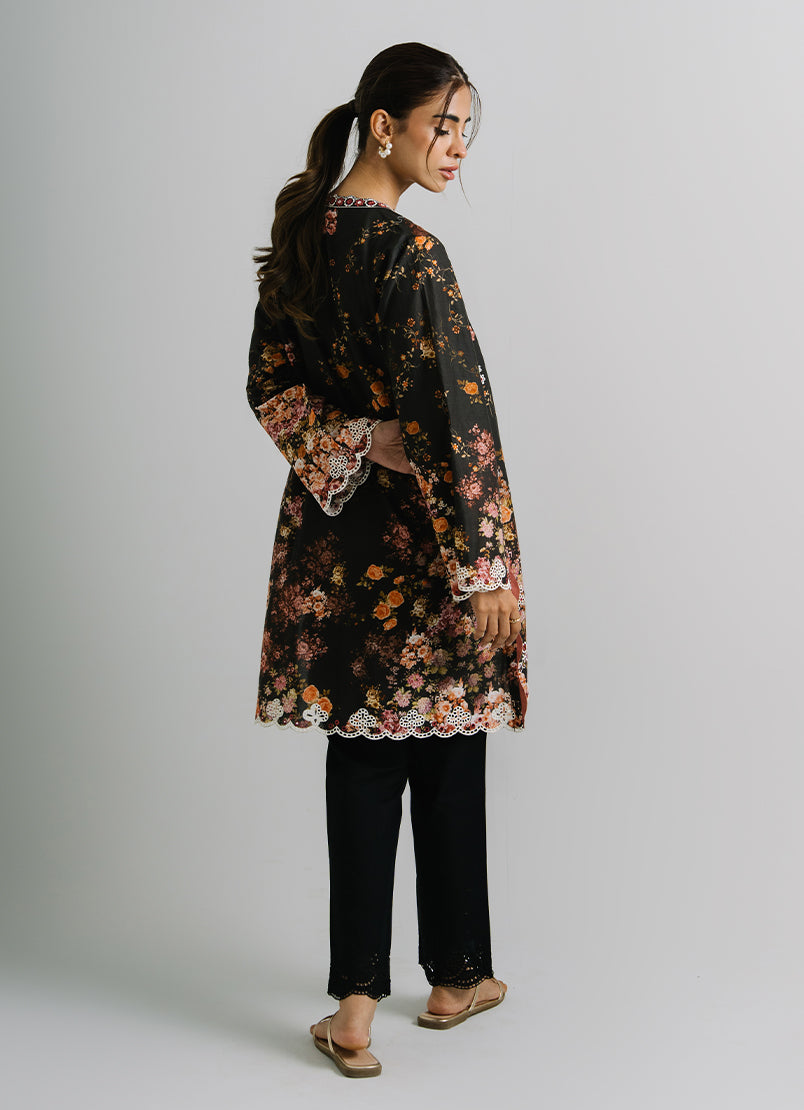 Printed and Embroidered Kurta