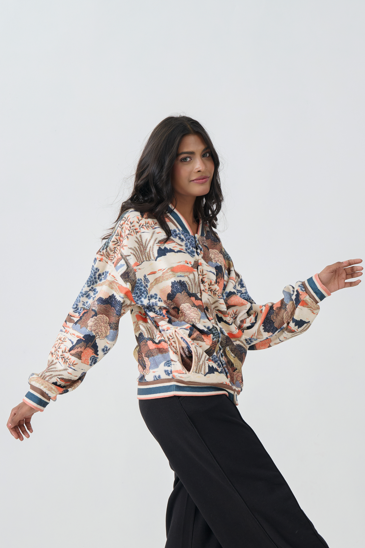 Button Down Bomber Jacket (Landscape)