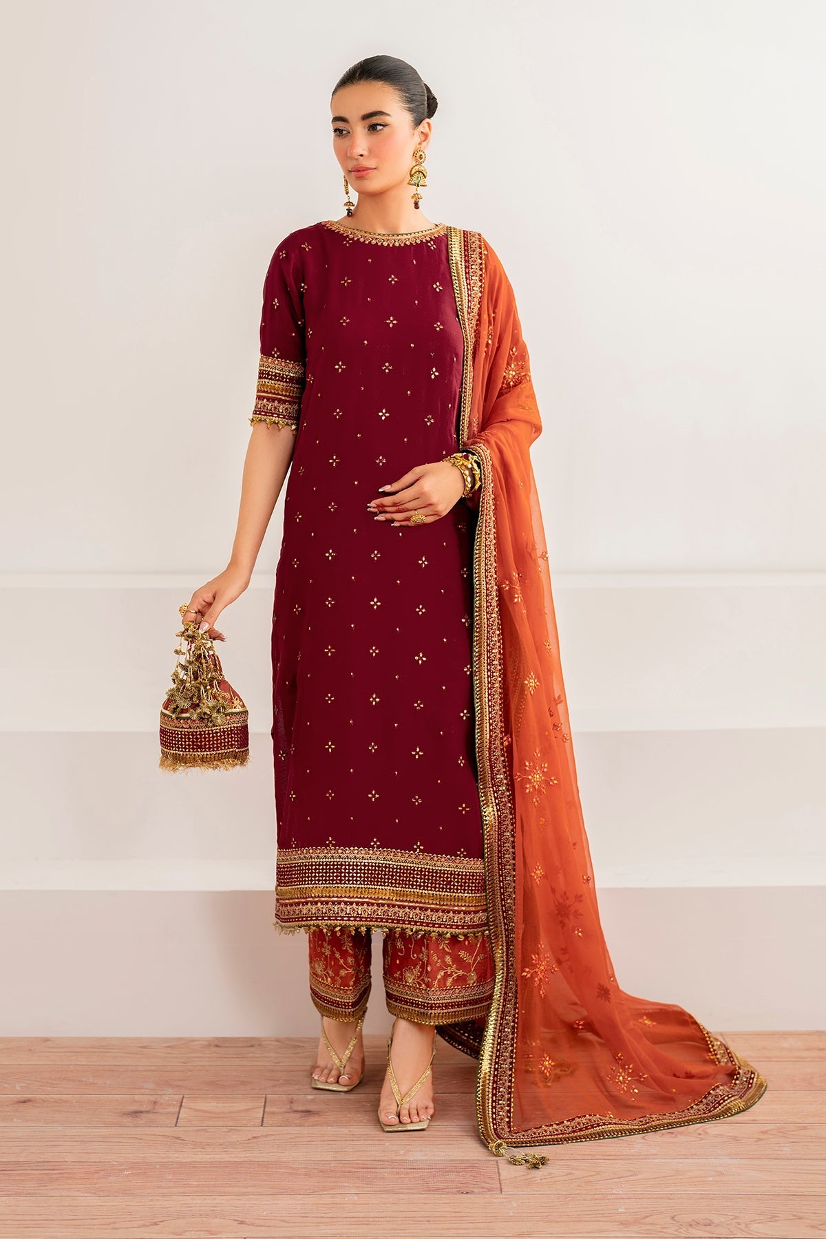EMBROIDERED CHIFFON UF-698 (RTS)