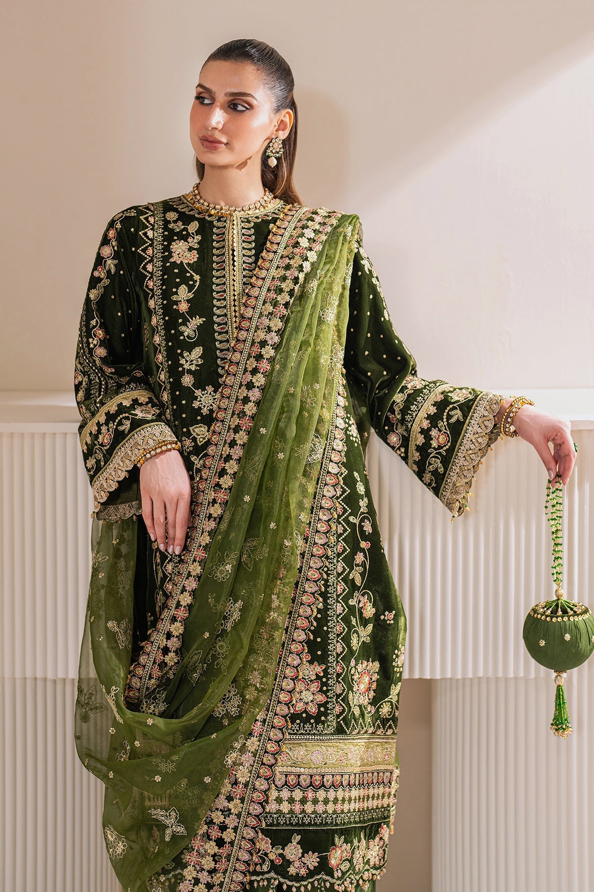 Embroidered Velvet UF-756 Style
