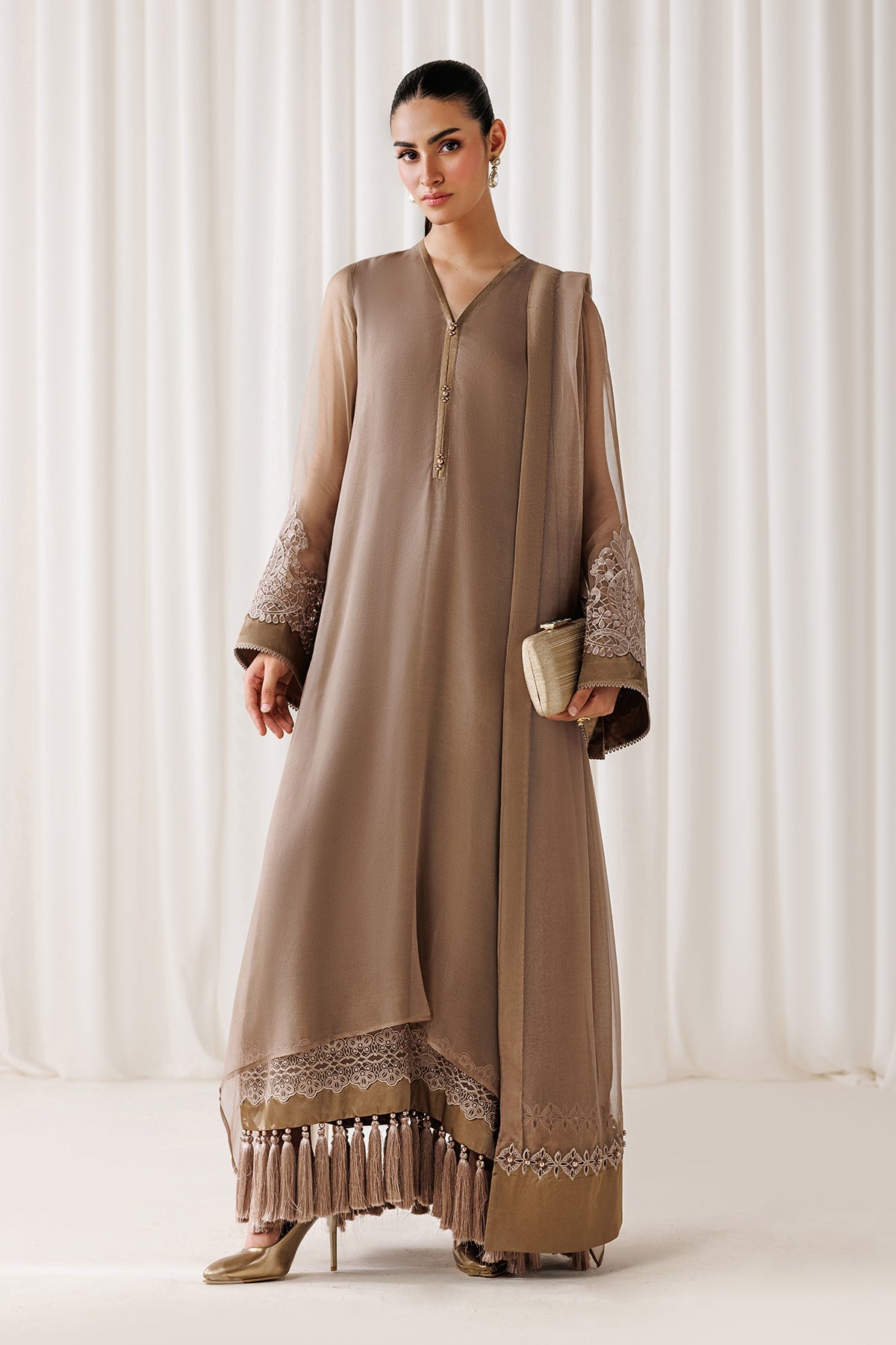 EMBROIDERED CHIFFON EN-1302
