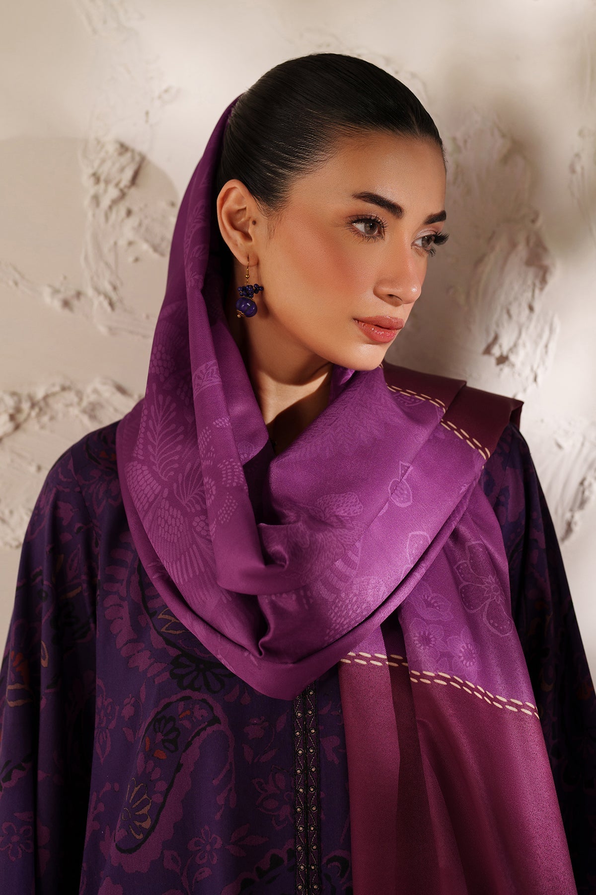 EMBROIDERED VISCOSE SILK SF-4291