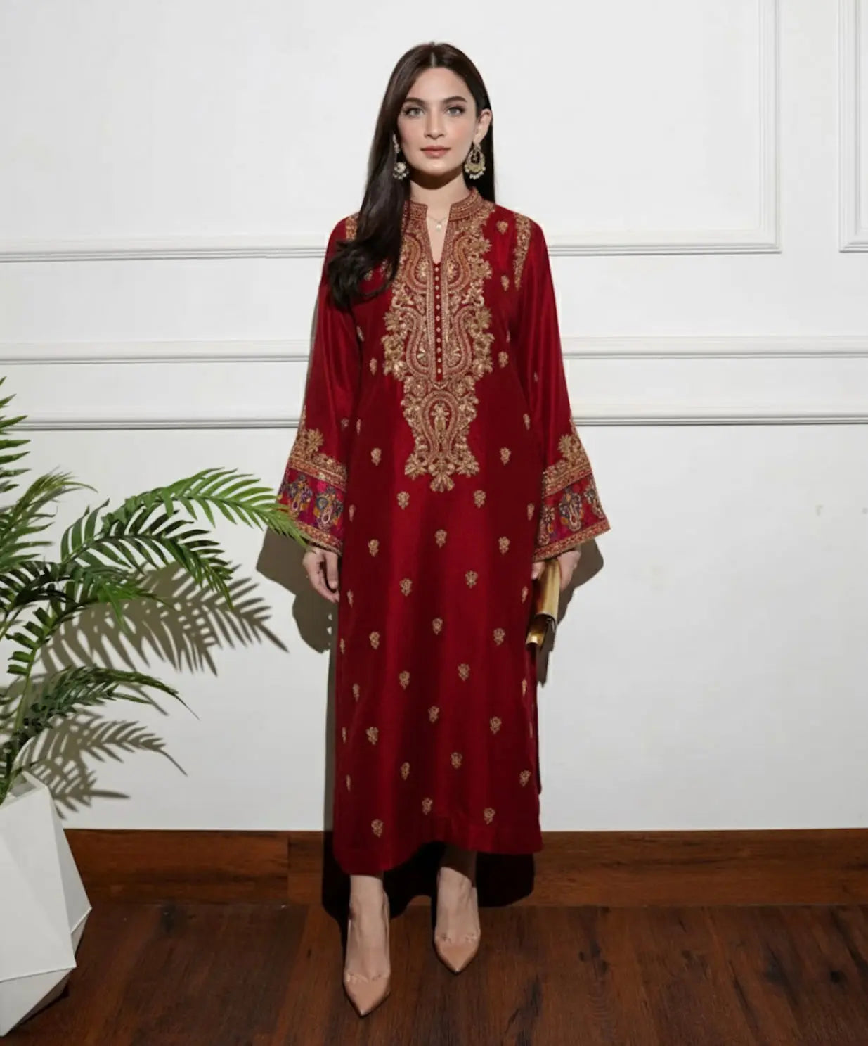 Deep Red Muskan-Festive