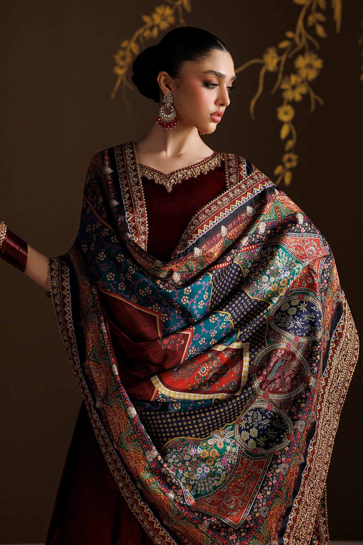 EMBROIDERED VELVET PR-1411