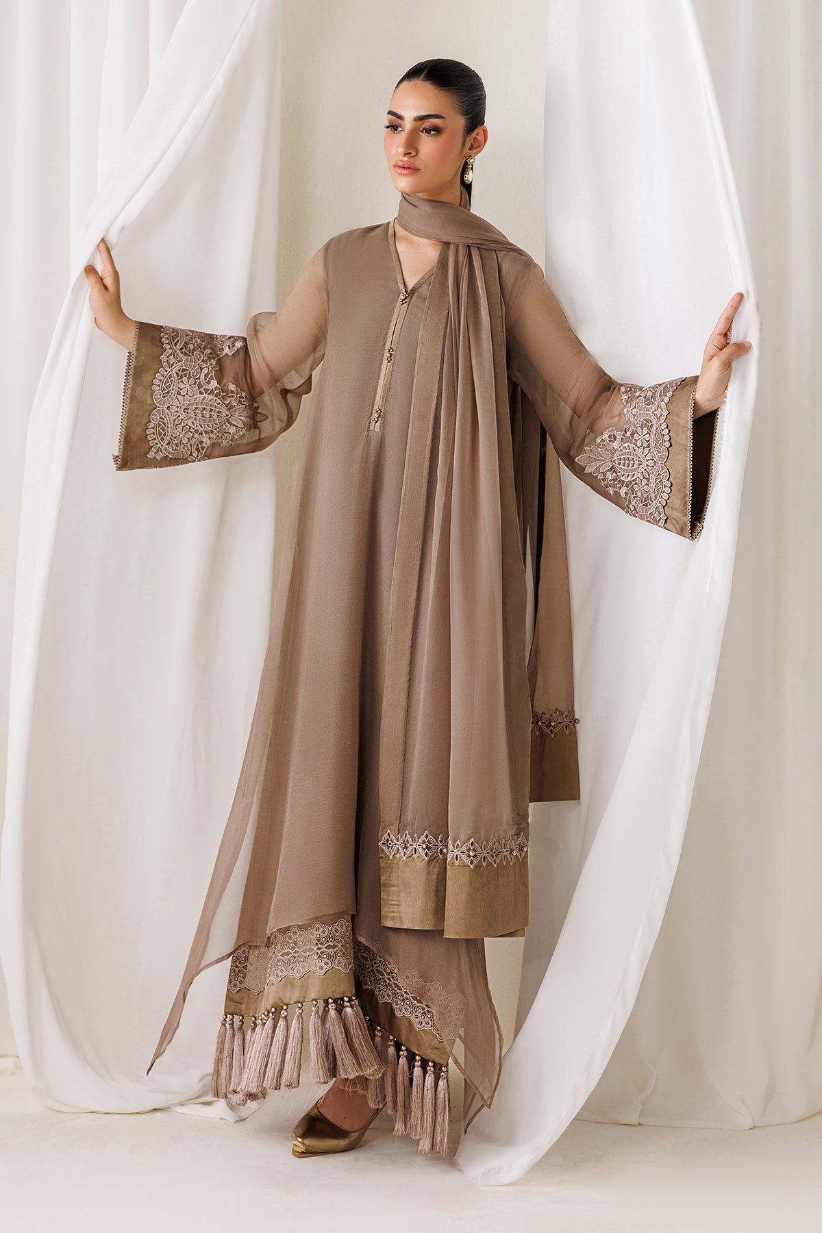 PLAIN CHIFFON DUPATTA-104