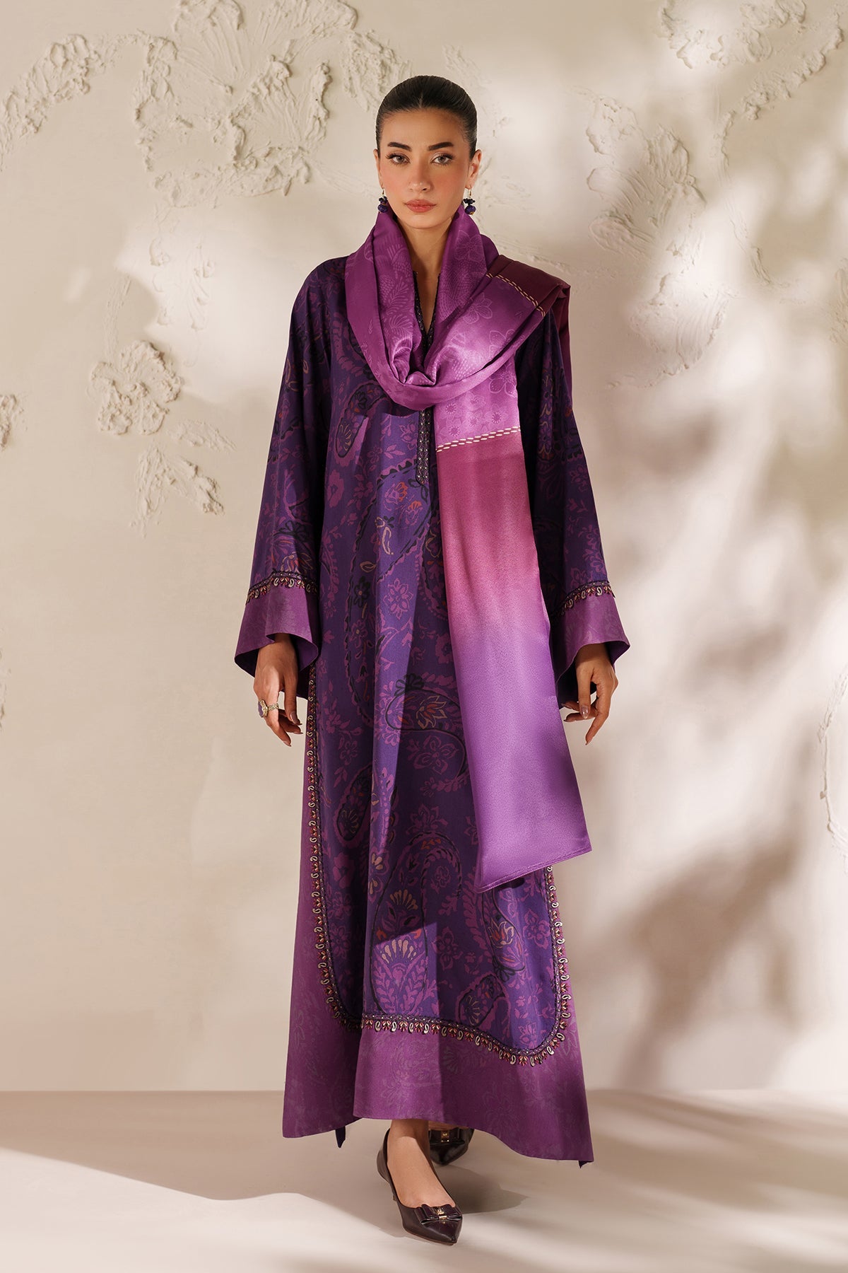 EMBROIDERED VISCOSE SILK SF-4291