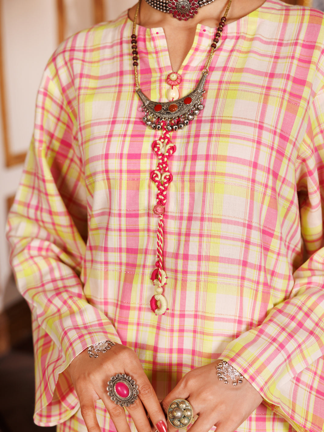 Multi Yarn Dyed 2Pc Stitched - AL-2PS-LKS-982