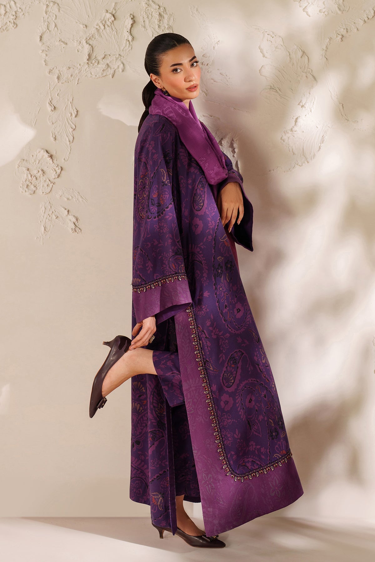 EMBROIDERED VISCOSE SILK SF-4291