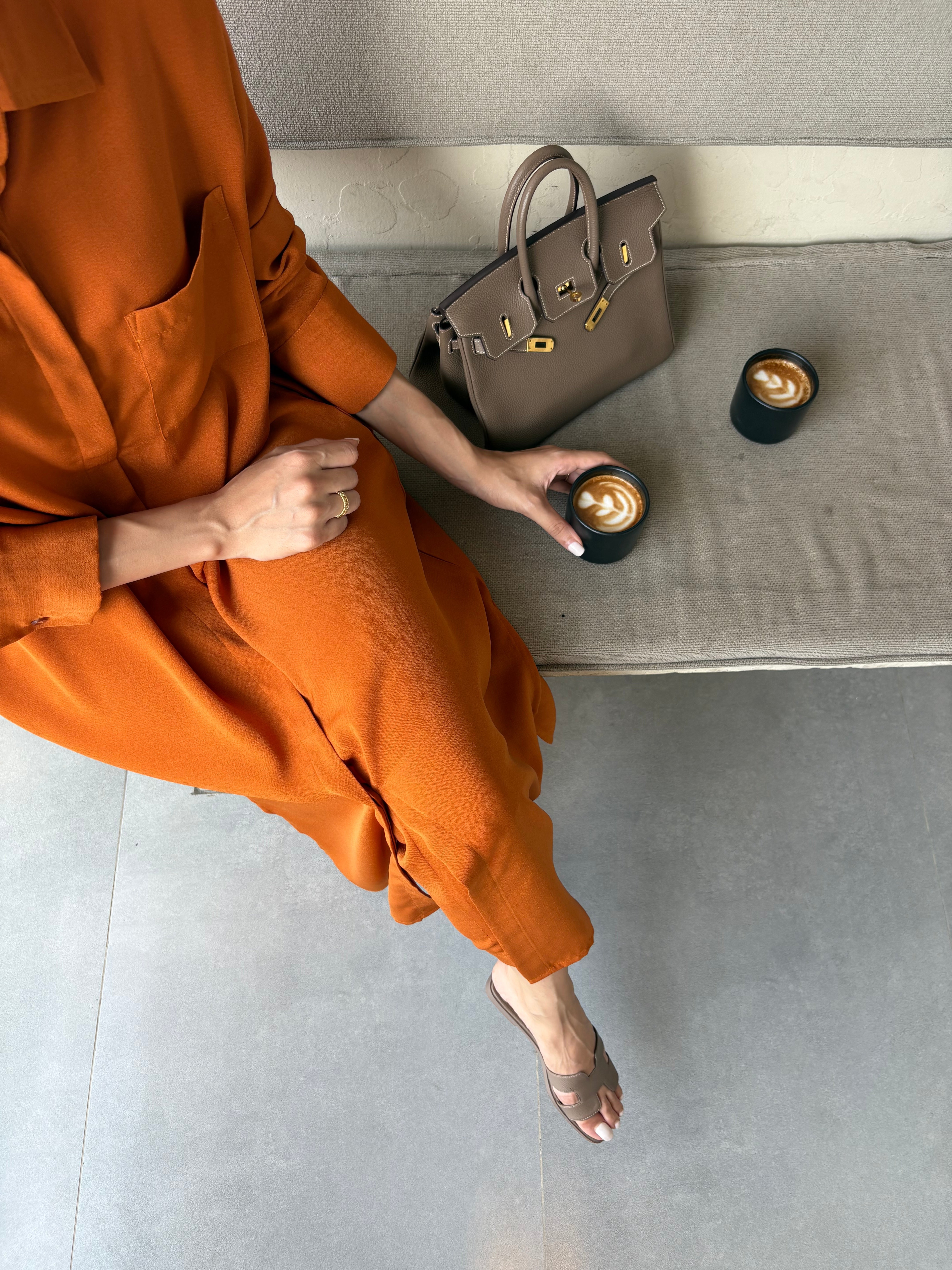 Burnt Orange Travel Set