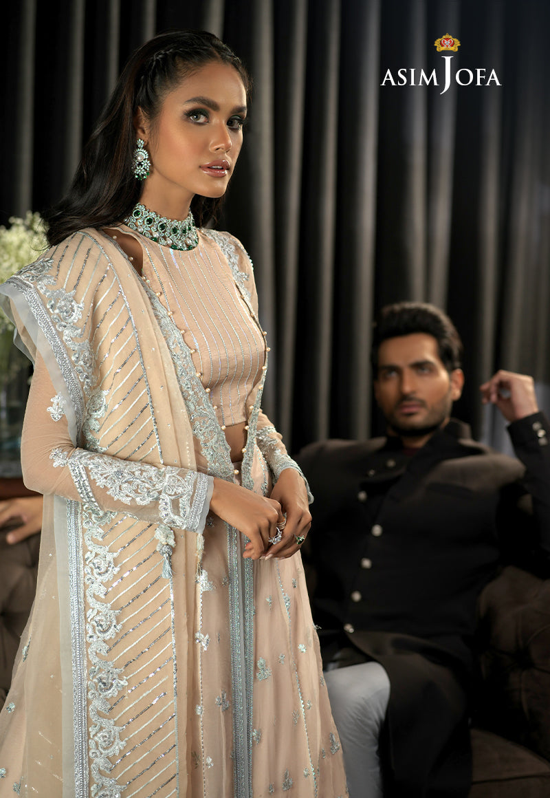 AJN-23 EMBROIDERED ORGANZA 3 PCS