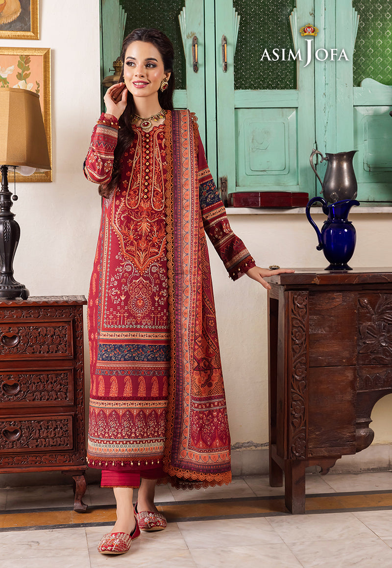 AJRW-26 DESIGNERS STITCHED PREMIUM WINTER COTTON 3 PCS
