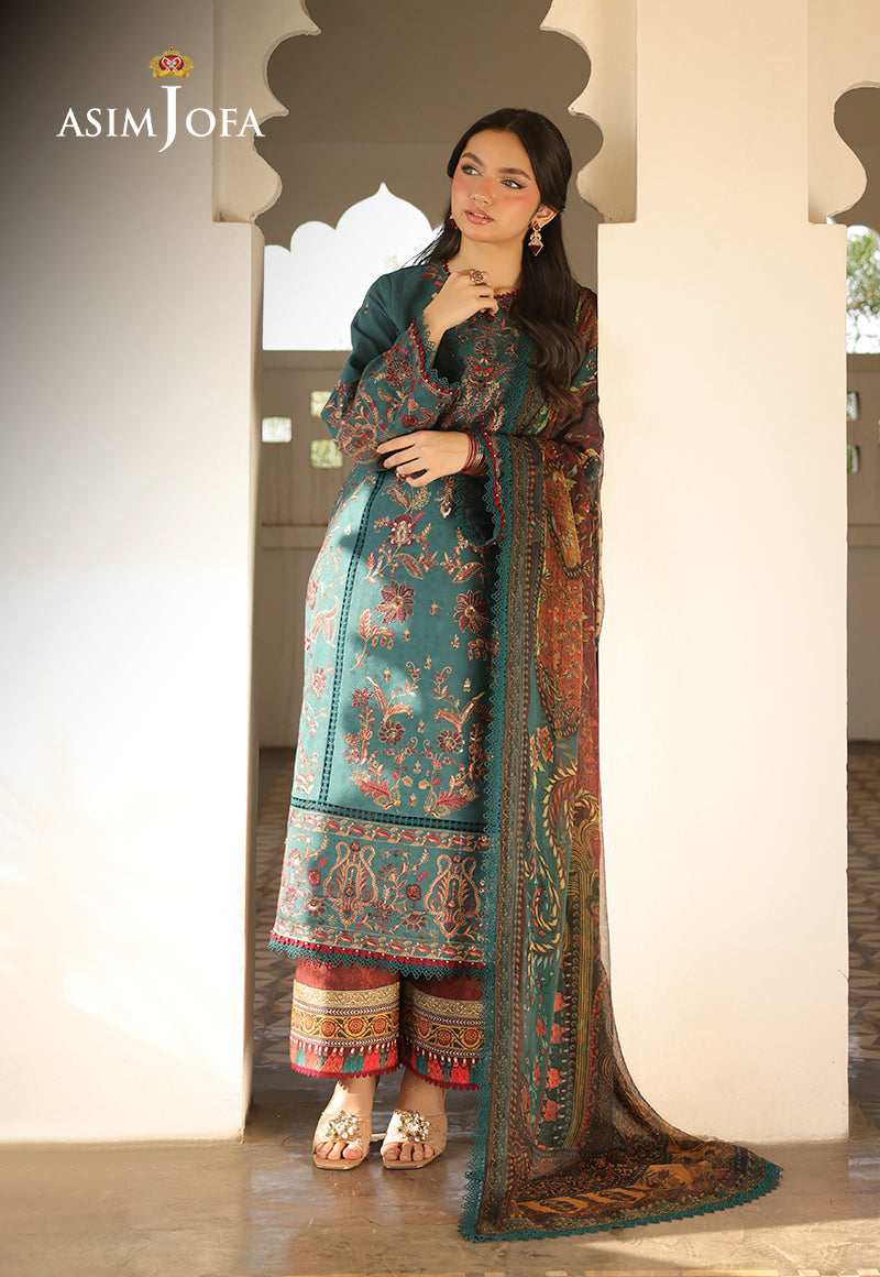 AJUBU-03 Embroidered Jacquard 3 Pcs