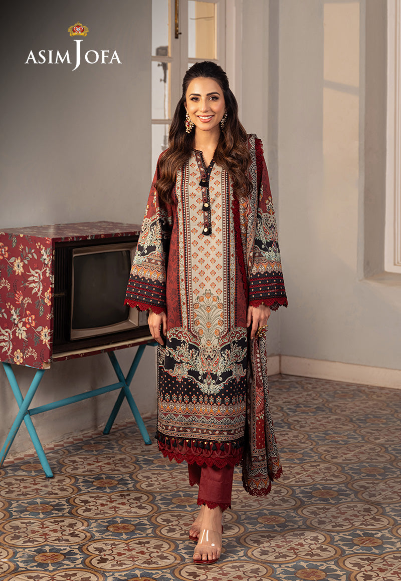 AJAR-26 PRINTED LAWN 3 PCS