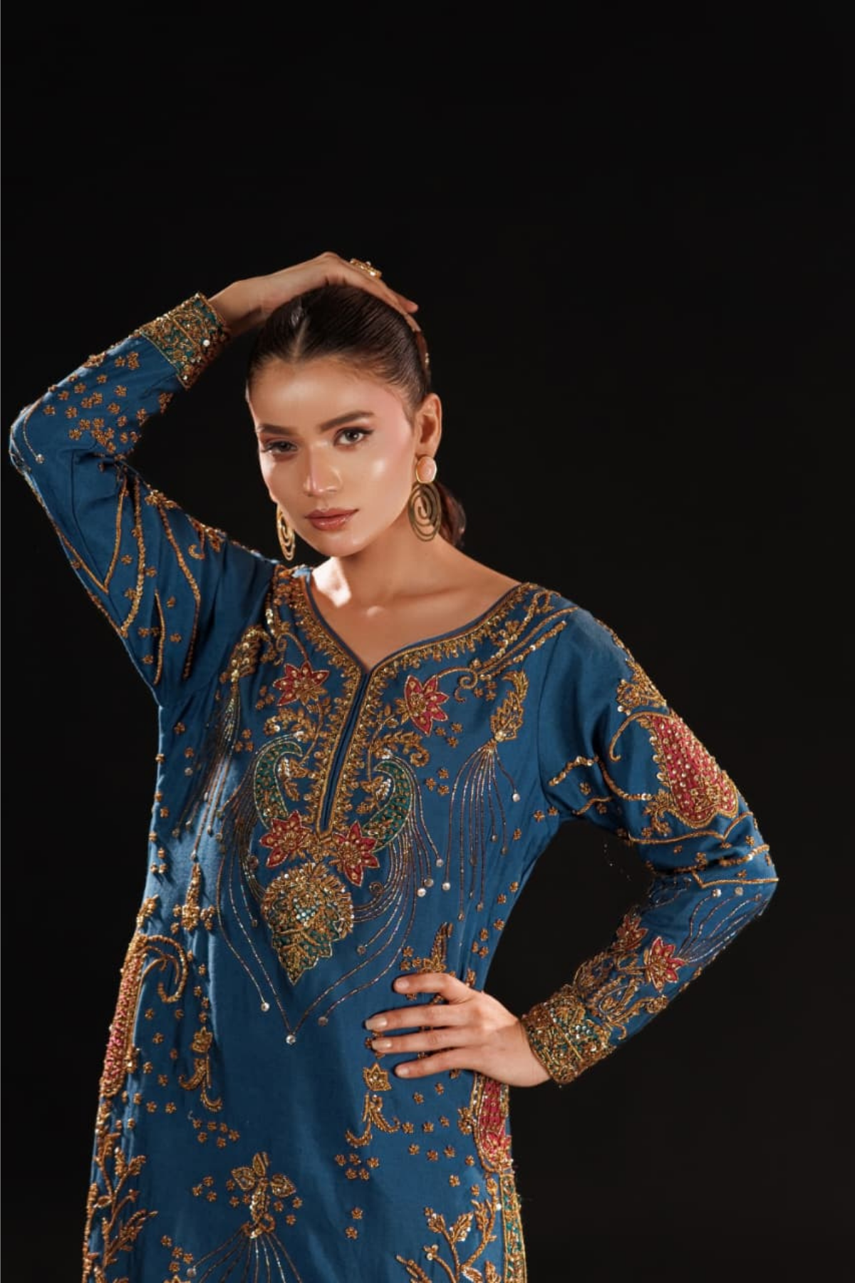 Usama Silk – Azure Dynasty Style
