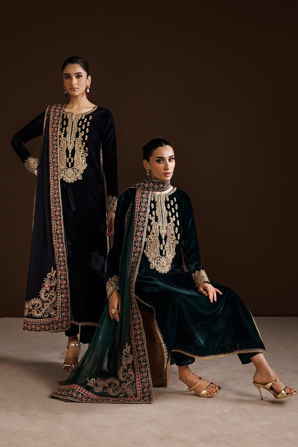 EMBROIDERED VELVET PR-1408