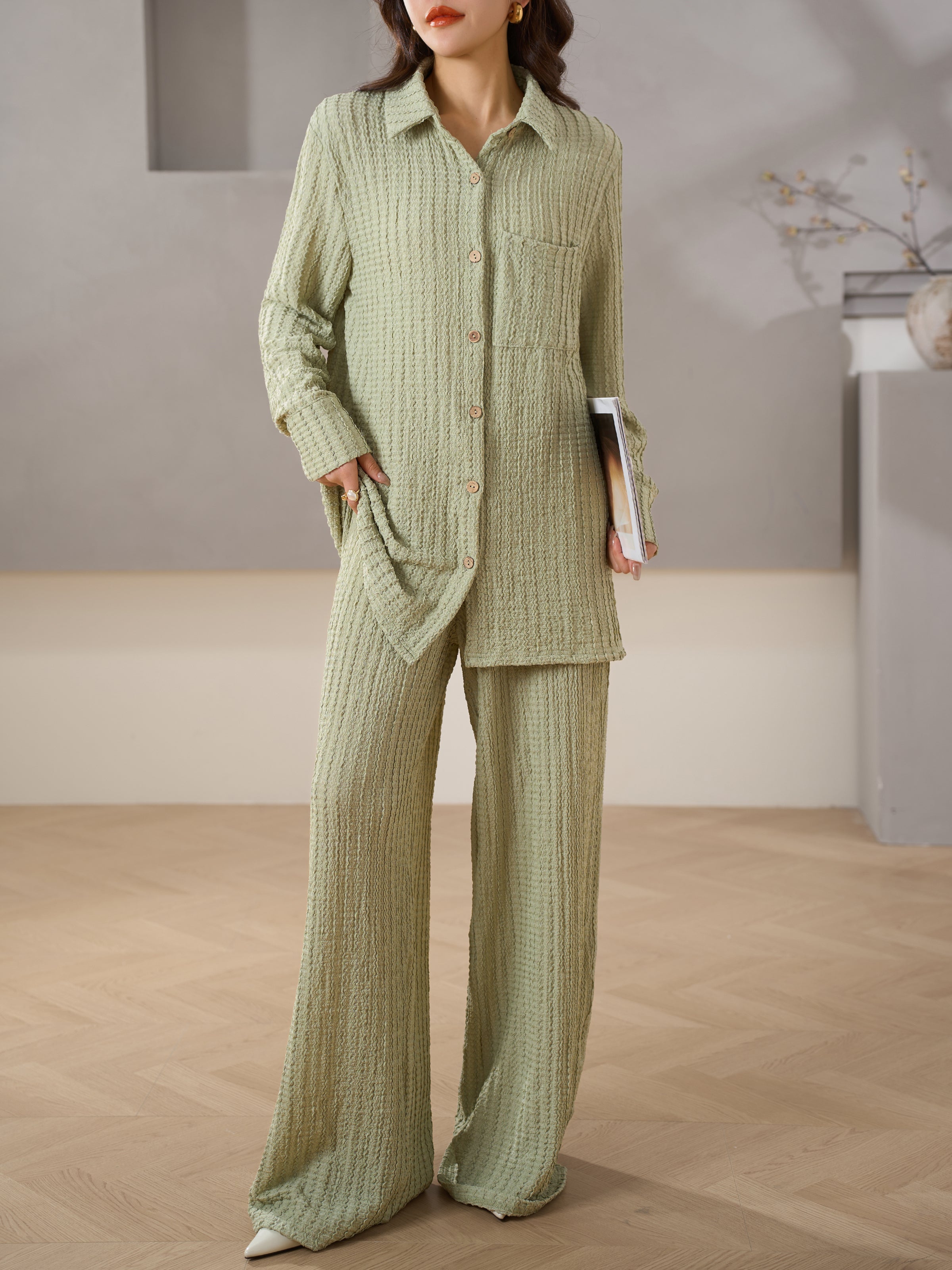 Palma Textured Summer Suit