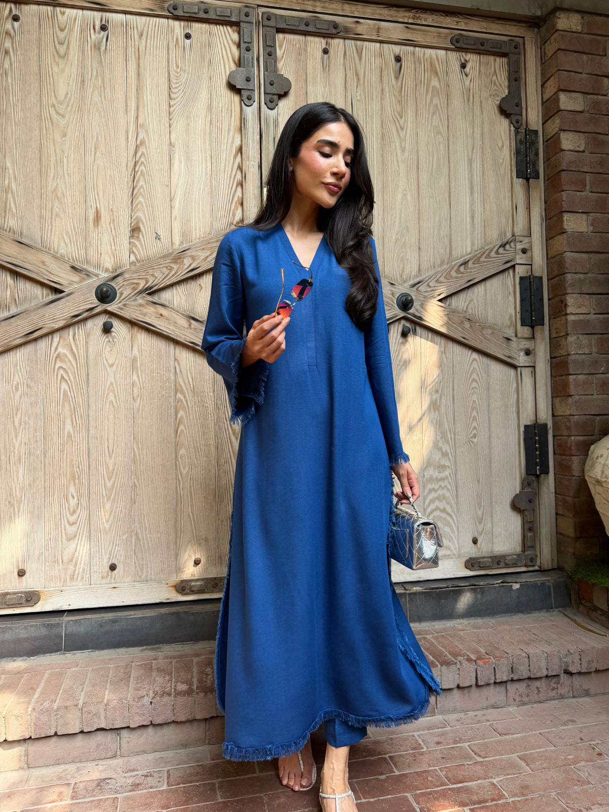 Persian Blue Dhaaga Set