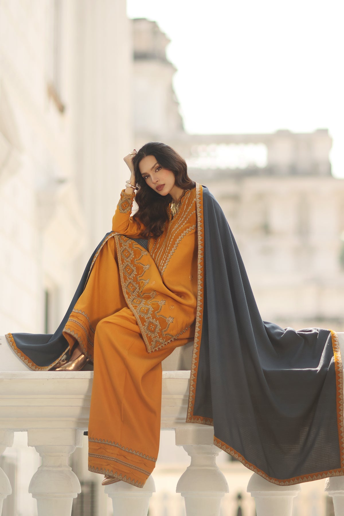 3-PC Unstitched Peach Leather with Velvet CSW5-08