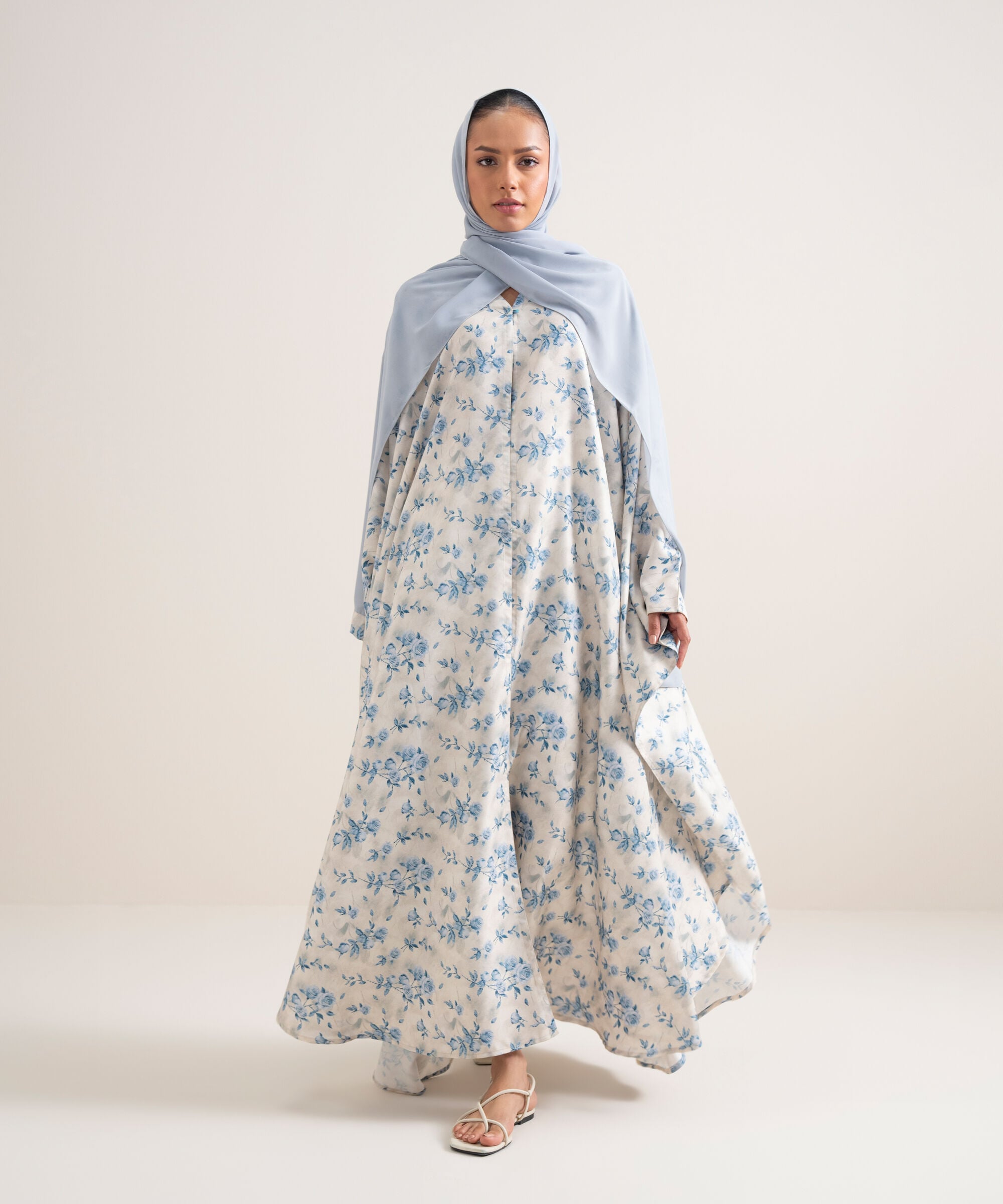 Women's Multi Printed Kaftan Abbaya Set