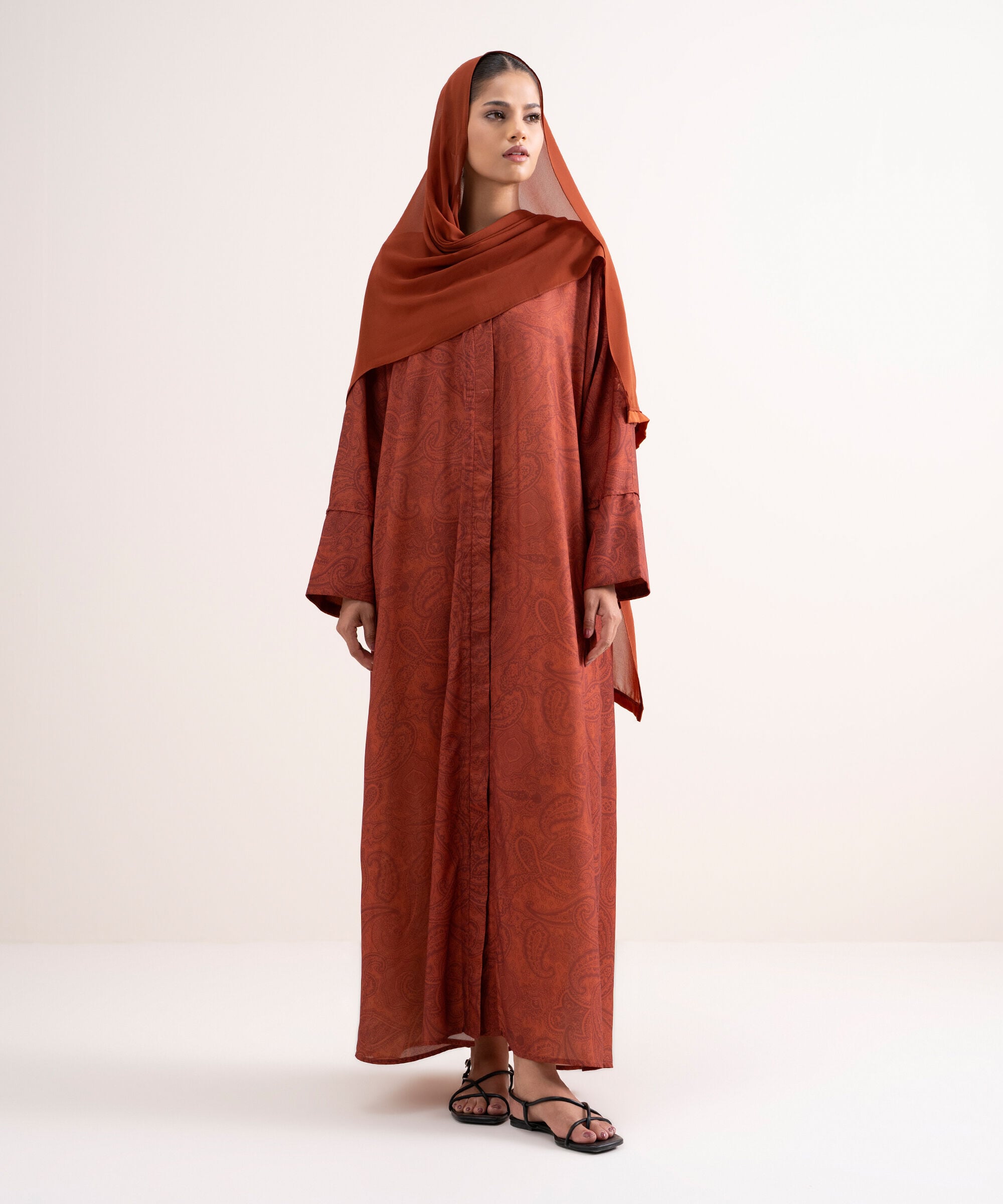 Printed Abaya Set ABBAYAV72602