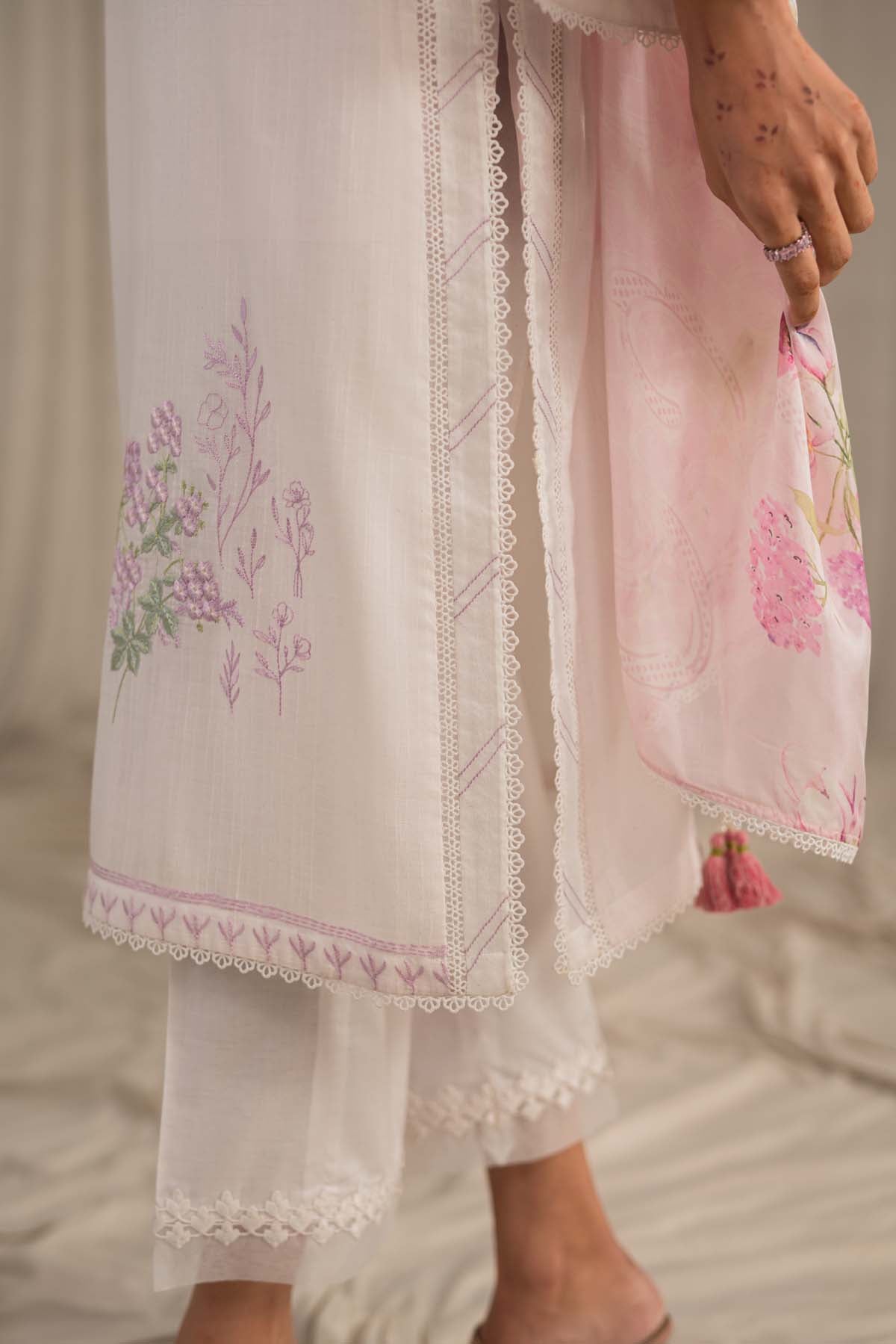Slub Lawn 3 Piece (Embroidered)
