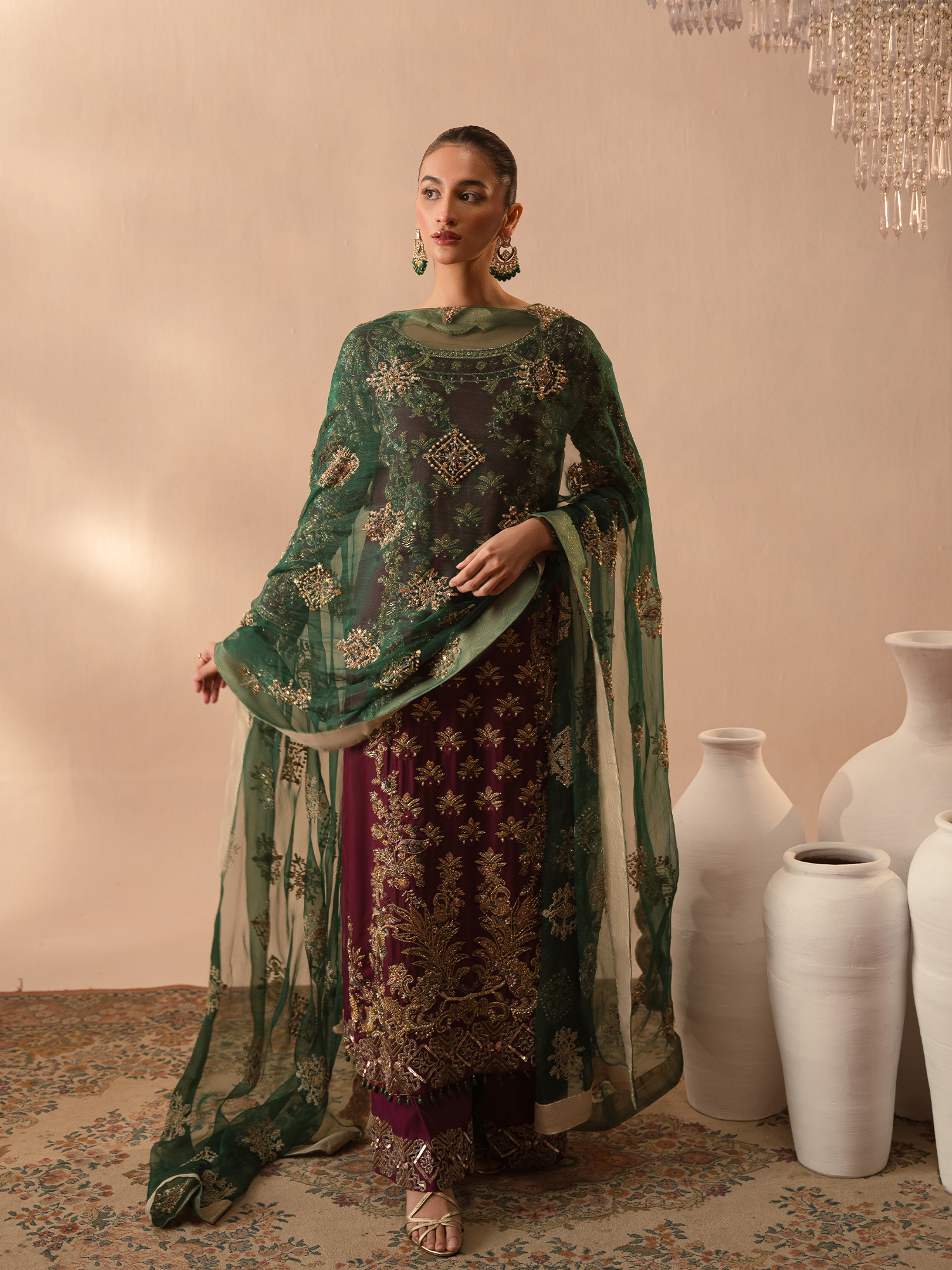 Abeera Usman – Burgundy Dusk Style