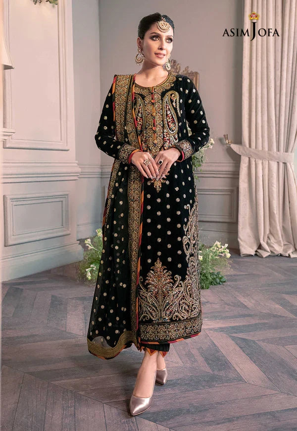 Asim Jofa-AJAM-02-The Ayeza Edit Makhmal Royal Velvet Collection Unstitched 3 Pc PA-252