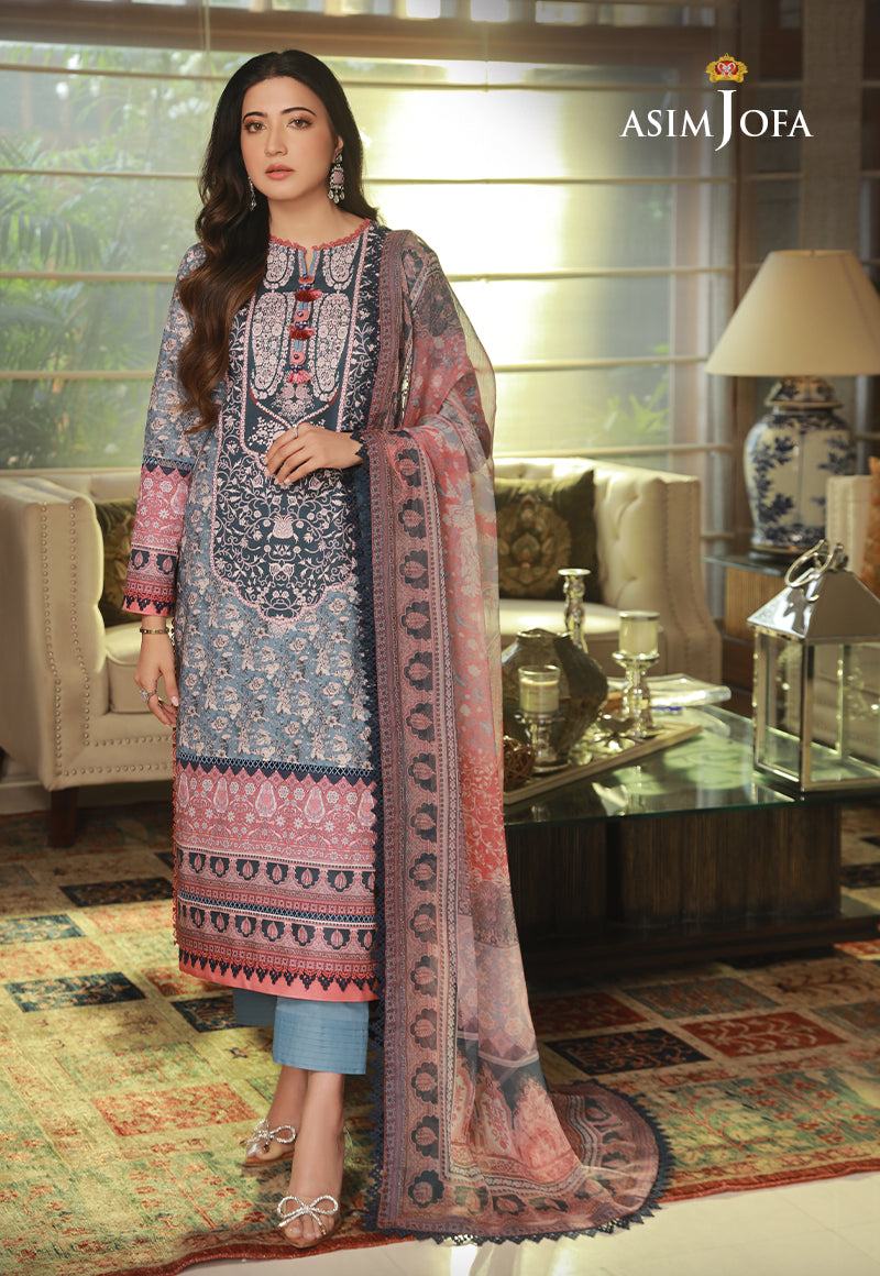 AJASD-17 (2D-PCS) PRINTED CAMBRIC STITCHED 2 PCS