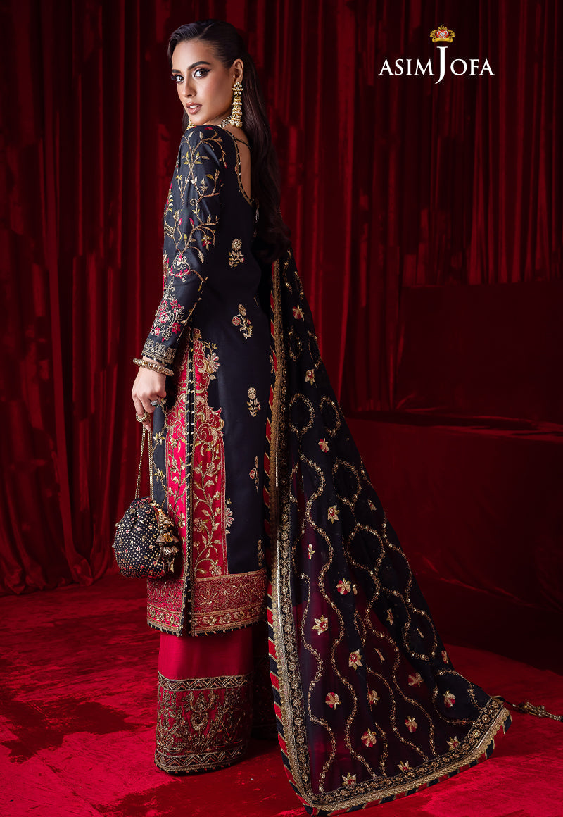 AJBK-02 DESIGNERS EMBROIDERED STITCHED 3 PCS