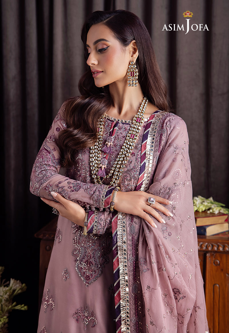 AJBK-06 DESIGNERS EMBROIDERED STITCHED 3 PCS
