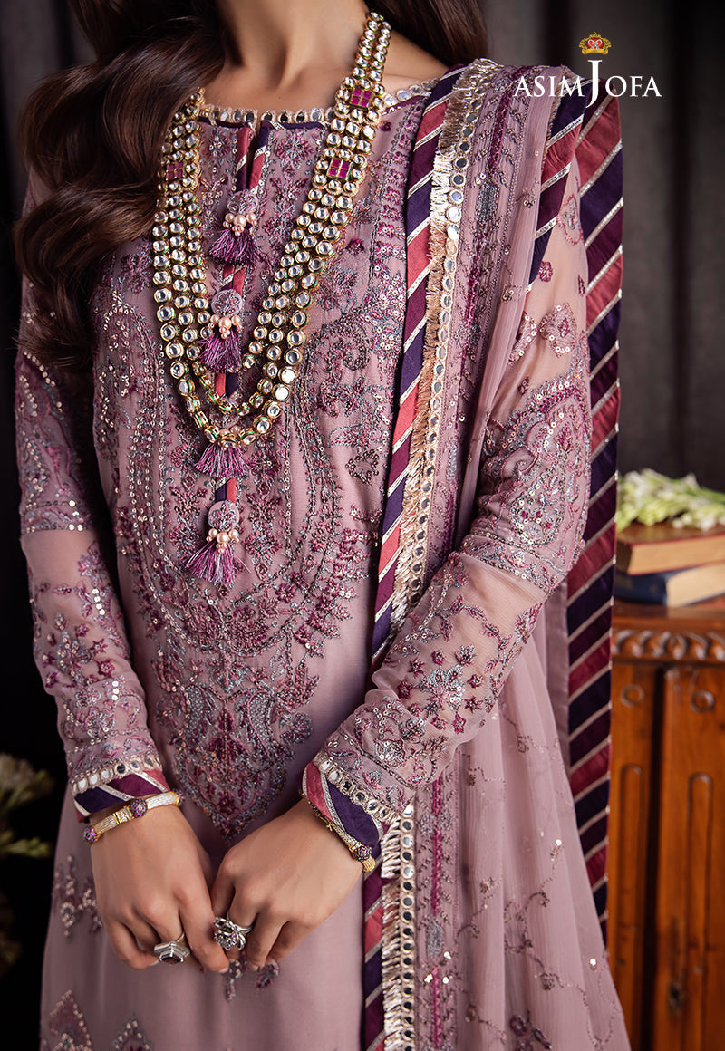 AJBK-06 DESIGNERS EMBROIDERED STITCHED 3 PCS
