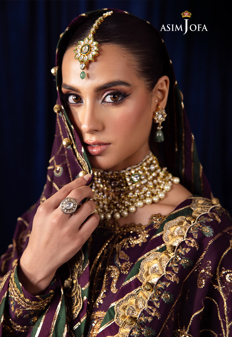AJBK-07 DESIGNERS EMBROIDERED STITCHED 3 PCS