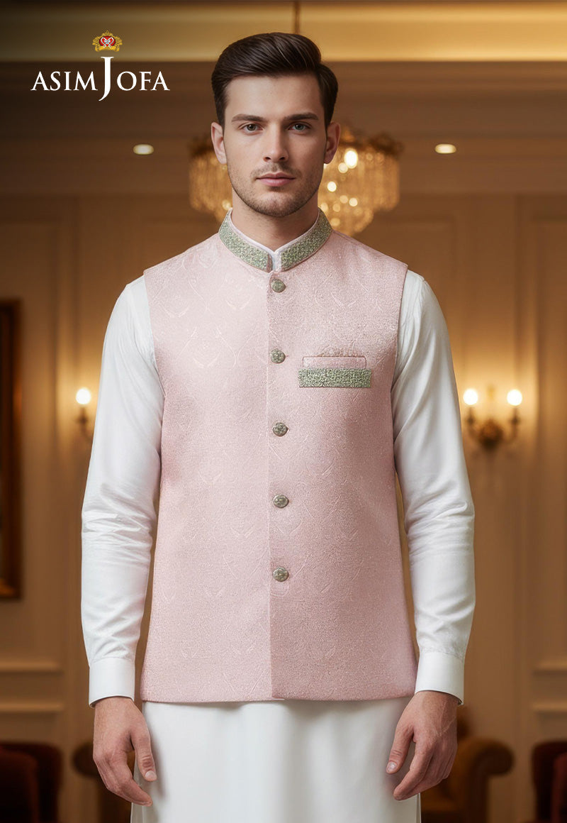 AJBRD-31 Embroidered Waistcoat STITCHED 1 PC