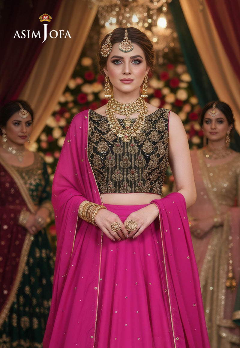 AJBRD-32 Embroidered Banarsi STITCHED 2 PCS