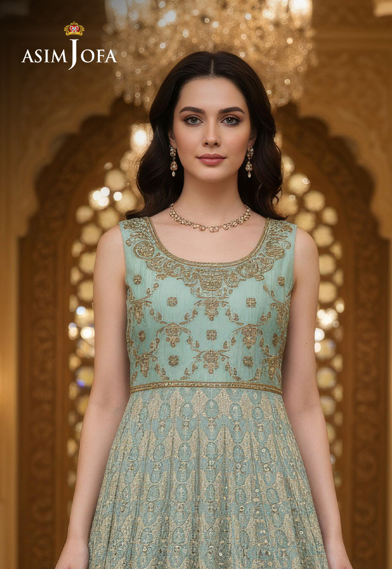 AJBRD-51 Embroidered CHIFFON STITCHED 1 PC