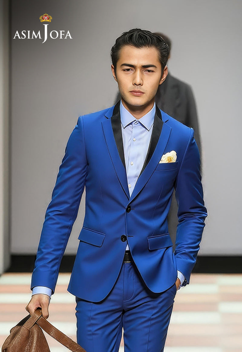 AJDSAI-187 BLUE SUIT STITCHED 2 PCS