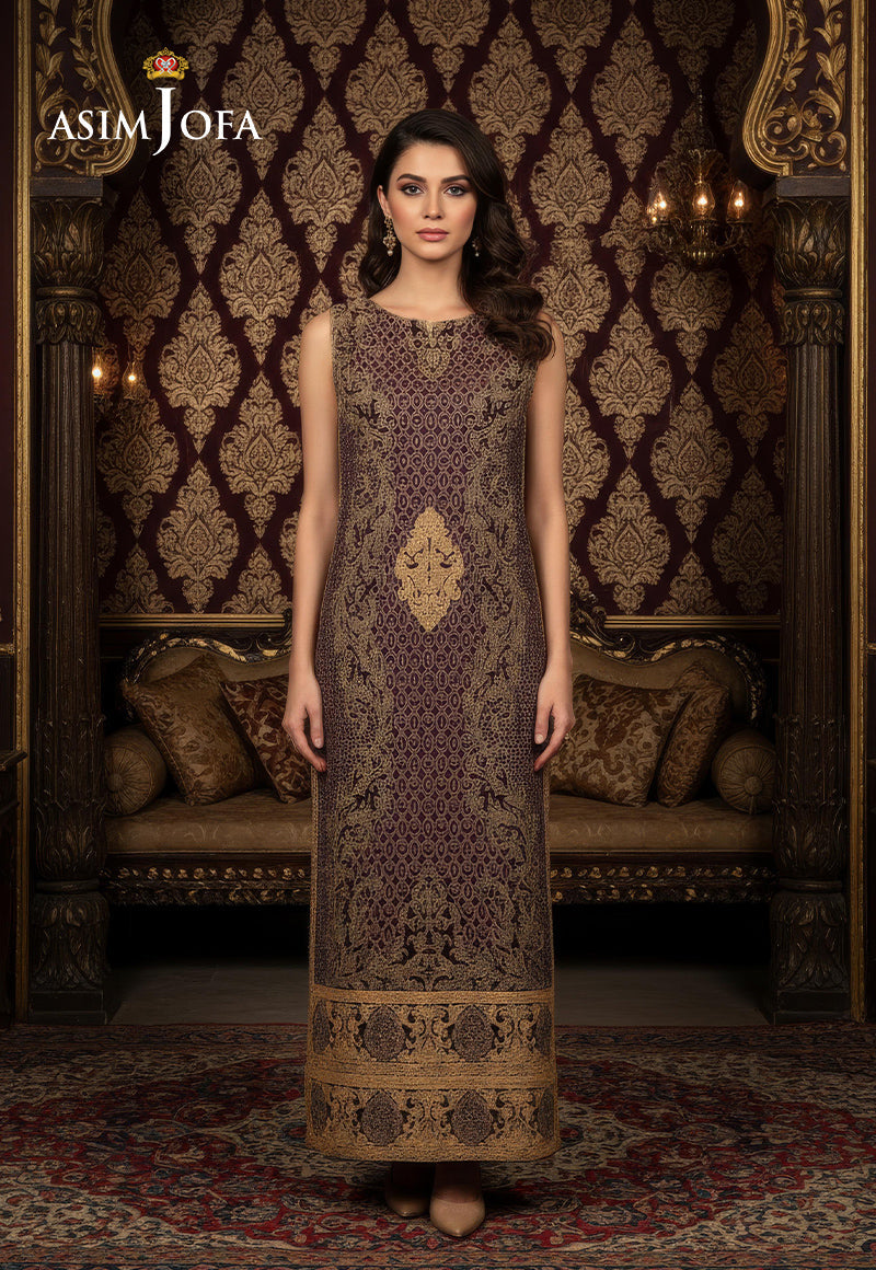 AJDSAI-236 EMBROIDERED CHIFFON STITCHED 1 PC