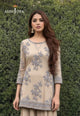 AJDSAI-247 EMBROIDERED ORGANZA STITCHED 3 PCS