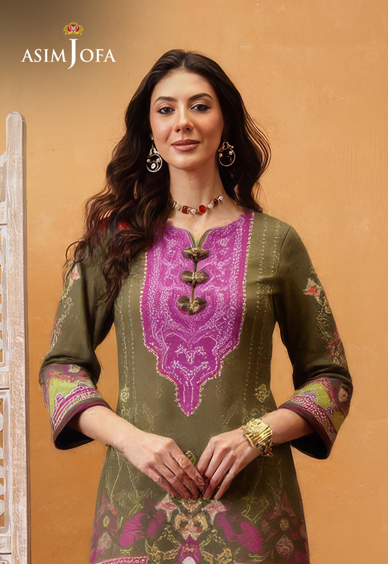 AJDSAI-253 PRINTED LAWN STITCHED 2 PCS