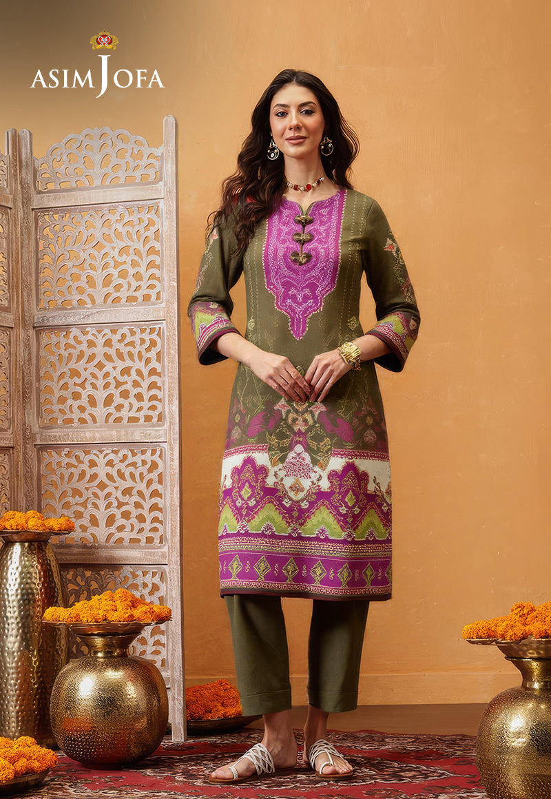 AJDSAI-253 PRINTED LAWN STITCHED 2 PCS