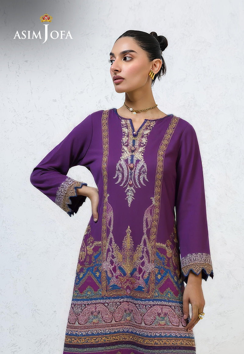 AJDSAI-254 LAWN STITCHED 3 PCS