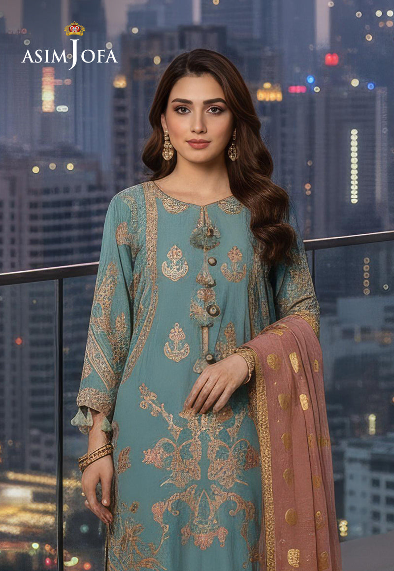 AJDSAI-272 LAWN STITCHED 3 PCS
