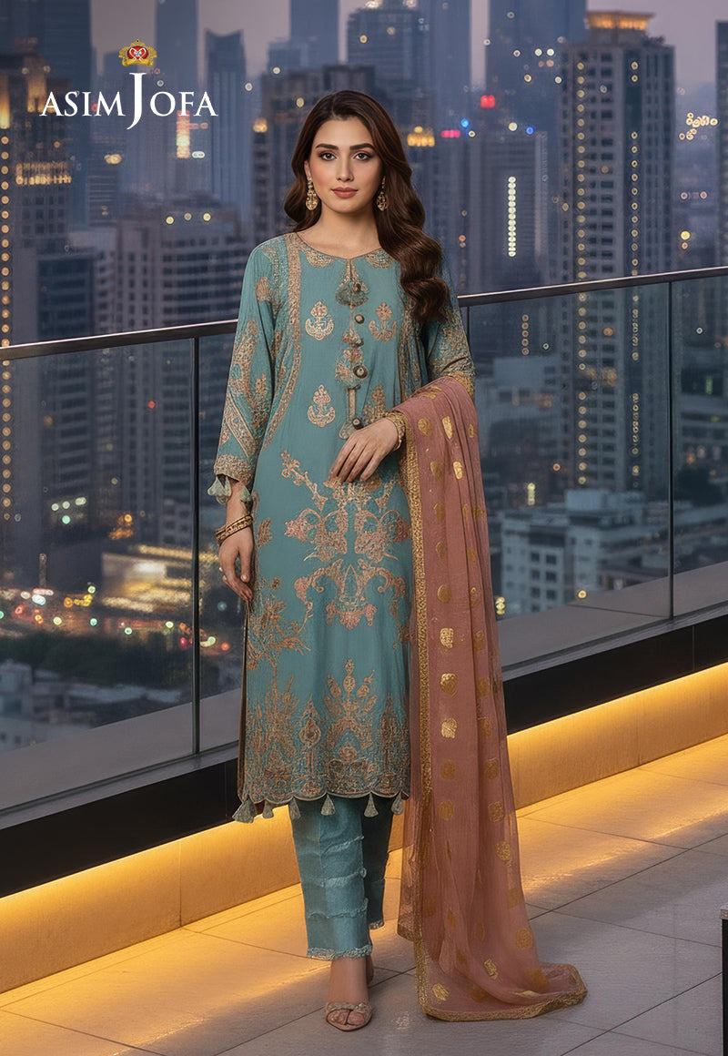 AJDSAI-272 LAWN STITCHED 3 PCS