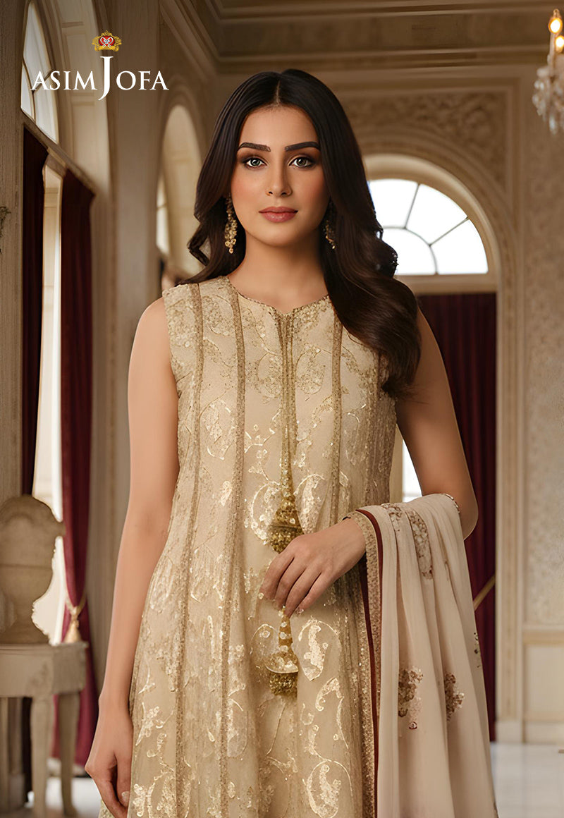 AJDSAI-297 ORGANZA STITCHED 2 PCS