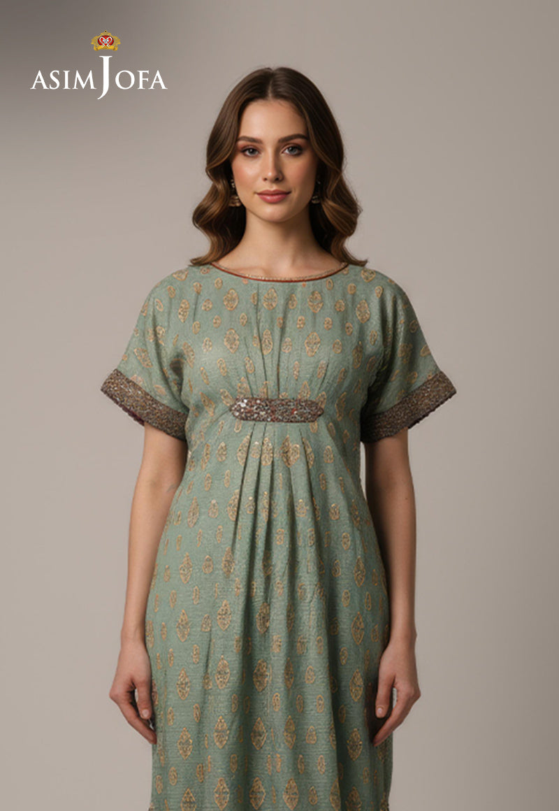 AJDSAI-301 EMBROIDERED ORGANZA STITCHED 1 PC
