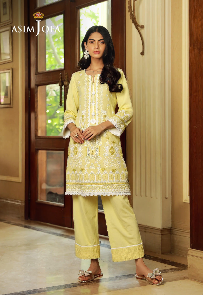 AJDSAI-38 EMBROIDERED LAWN STITCHED 2 PCS