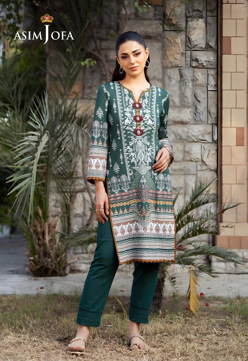 AJDSAI-43 PRINTED LAWN STITCHED 2 PCS